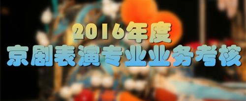 美女烧逼国家京剧院2016年度京剧表演专业业务考...